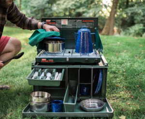 Portable Camping Kitchen Setup Ideas: a camp kitchen in a portable box