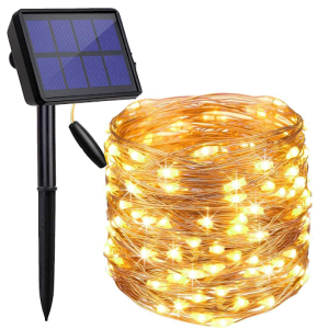 camp lighting ideas:  Solar String Lights